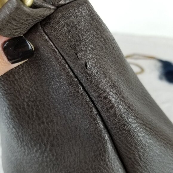 Vintage Joy Susan Vegan Leather Grey Crossbody‎ Bag 《332》P - Picture 3 of 5